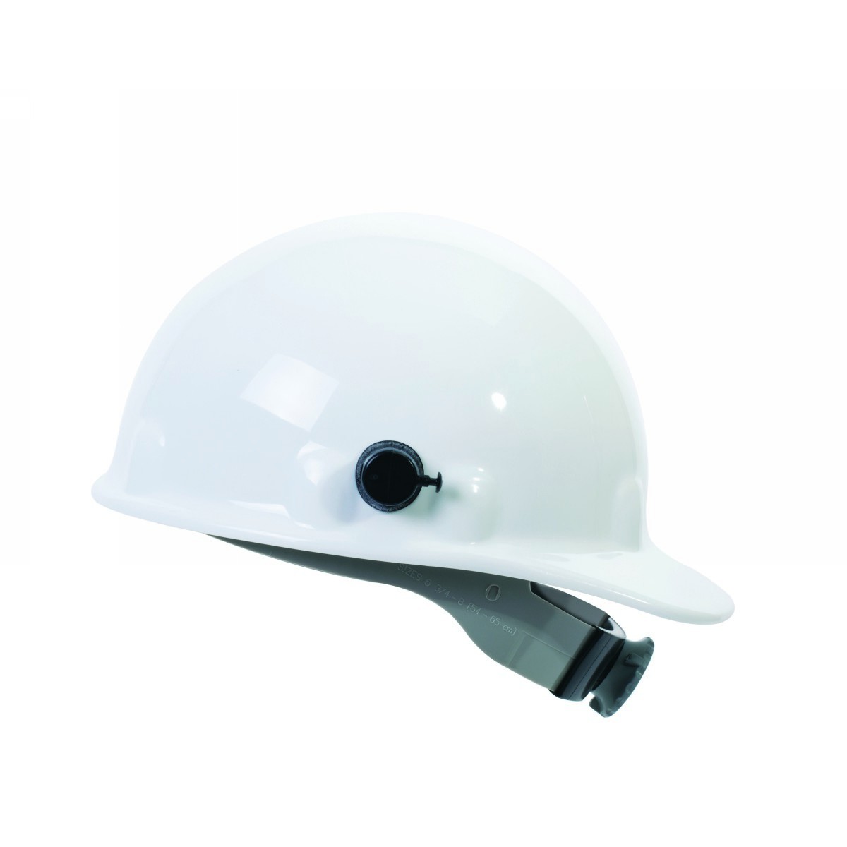 Honeywell White Fibre-Metal® E2 Thermoplastic Cap Style Hard Hat With Rachet/8 Point Ratchet Suspension