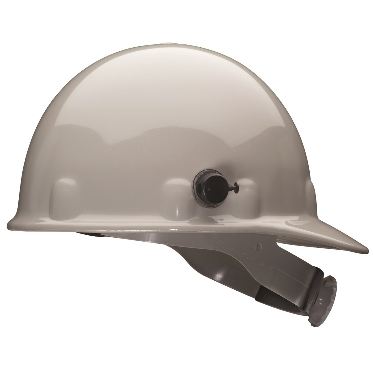 Honeywell Grey Fibre-Metal® E2 Thermoplastic Cap Style Hard Hat With Rachet/8 Point Ratchet Suspension