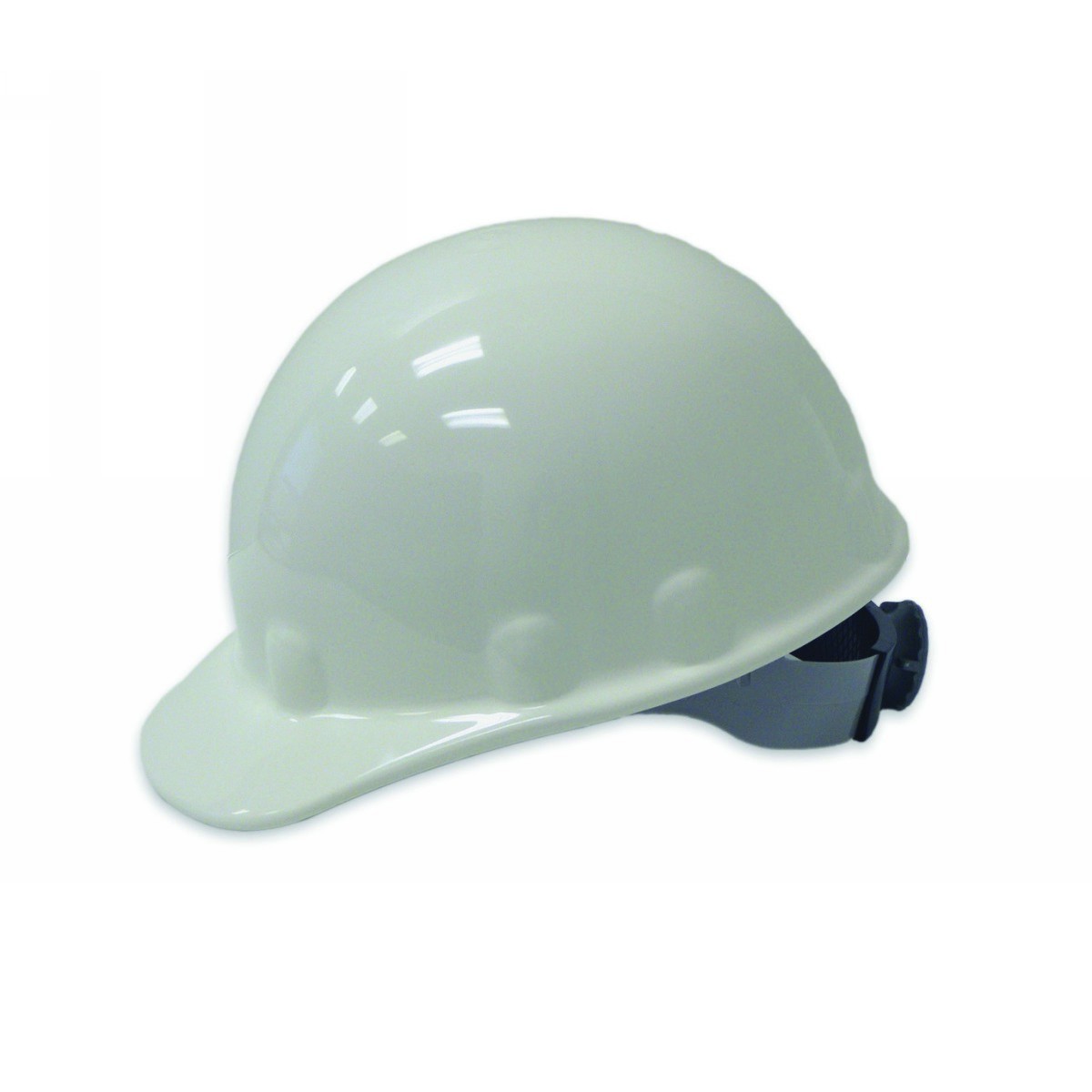 Honeywell White Fibre-Metal® E2 Thermoplastic Cap Style Hard Hat With Rachet/8 Point Ratchet Suspension