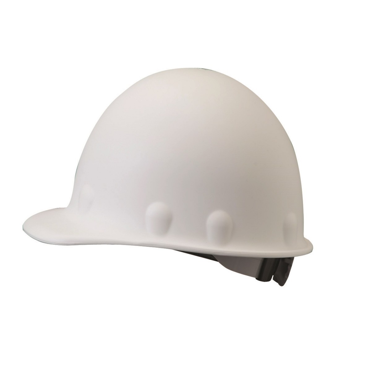 Honeywell White Fibre-Metal® Roughneck P2 Fiberglass Cap Style Hard Hat With SuperEight® Rachet/8 Point Ratchet Suspension