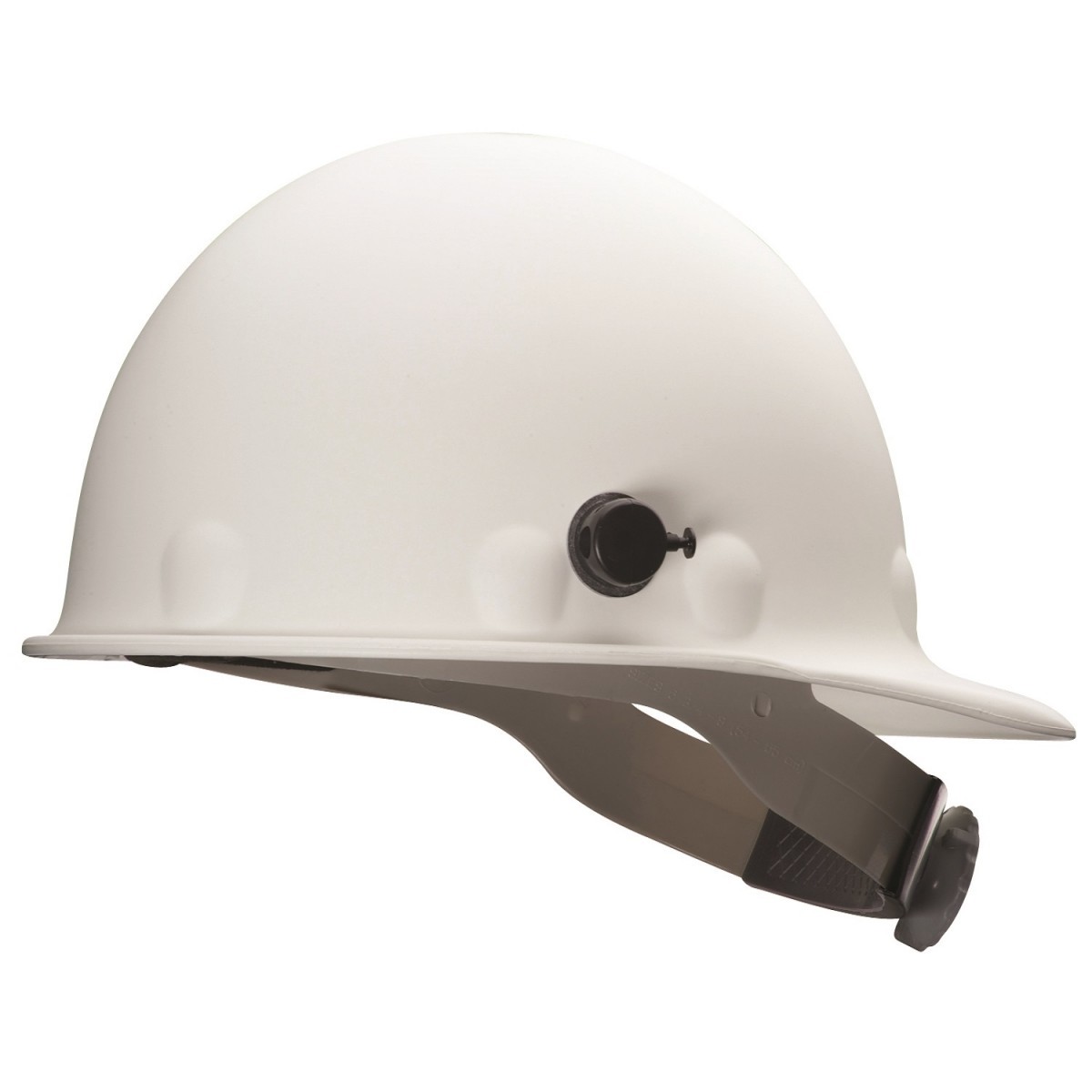 Honeywell White Fibre-Metal® Roughneck P2 Fiberglass Cap Style Hard Hat With SuperEight® Rachet/8 Point Ratchet Suspension