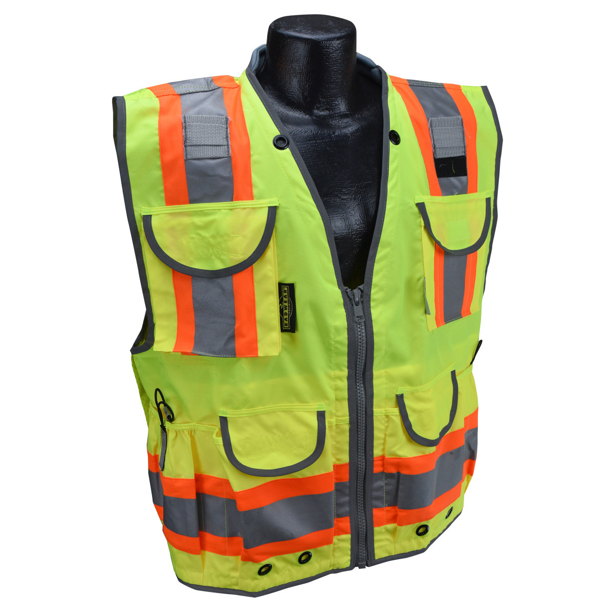 Radians, Inc. 3X Hi-Viz Green RadWear™ 100% Polyester Mesh/Polyester Woven Twill Vest