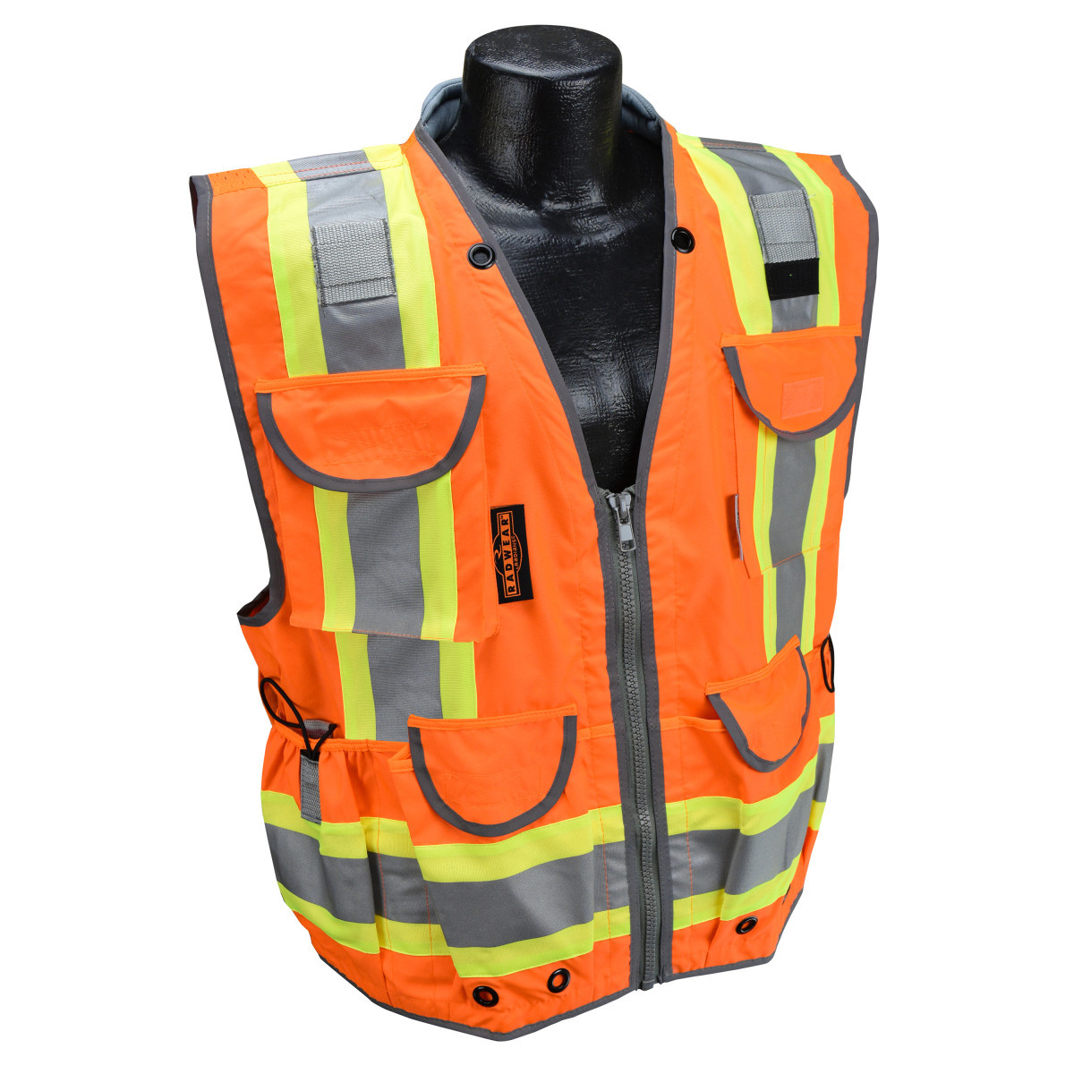 Radians, Inc. 3X Hi-Viz Orange RadWear™ Polyester Mesh/Polyester Woven Twill Vest