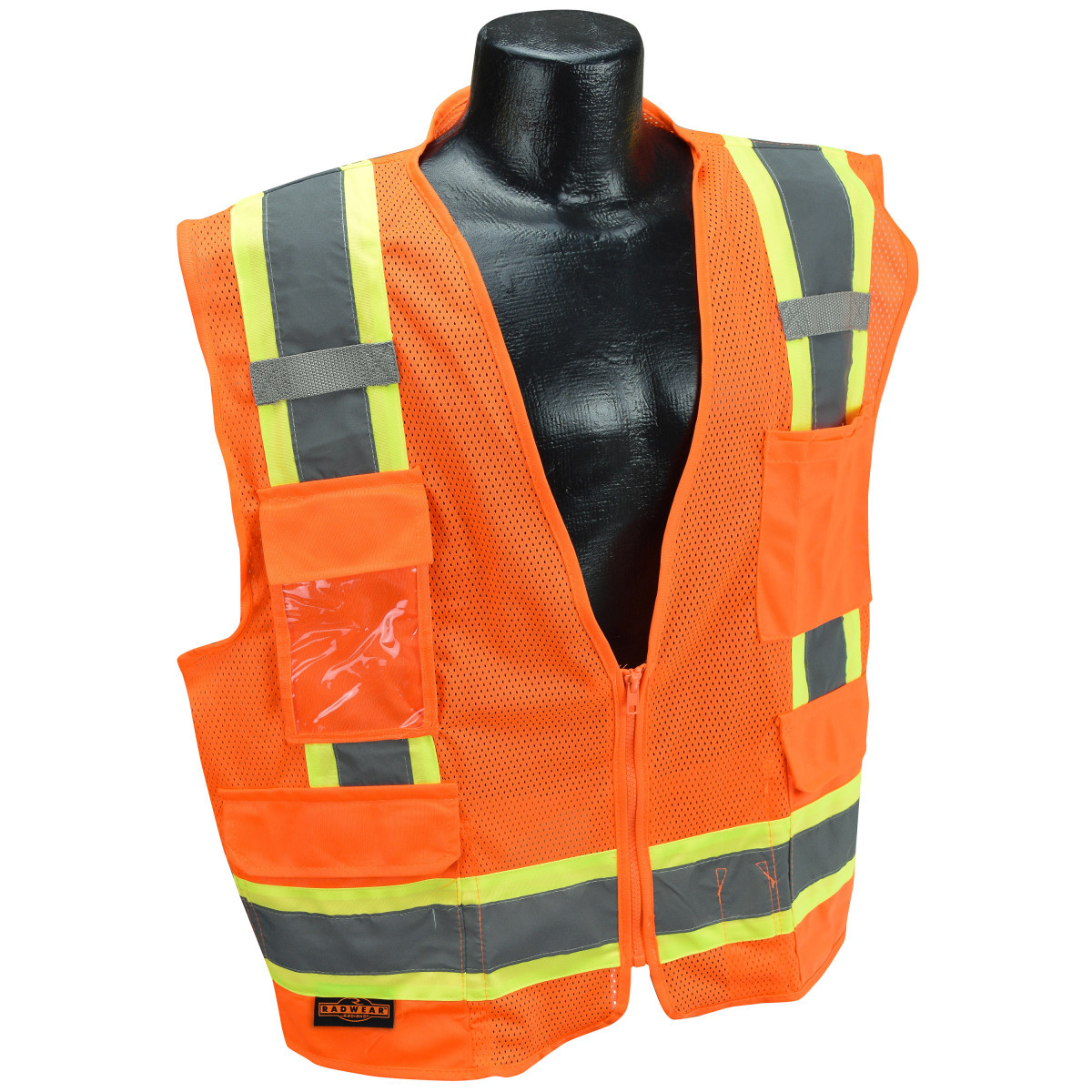 Radians, Inc. 3X Hi-Viz Orange RadWear™ Polyester Mesh/Polyester Tricot Vest