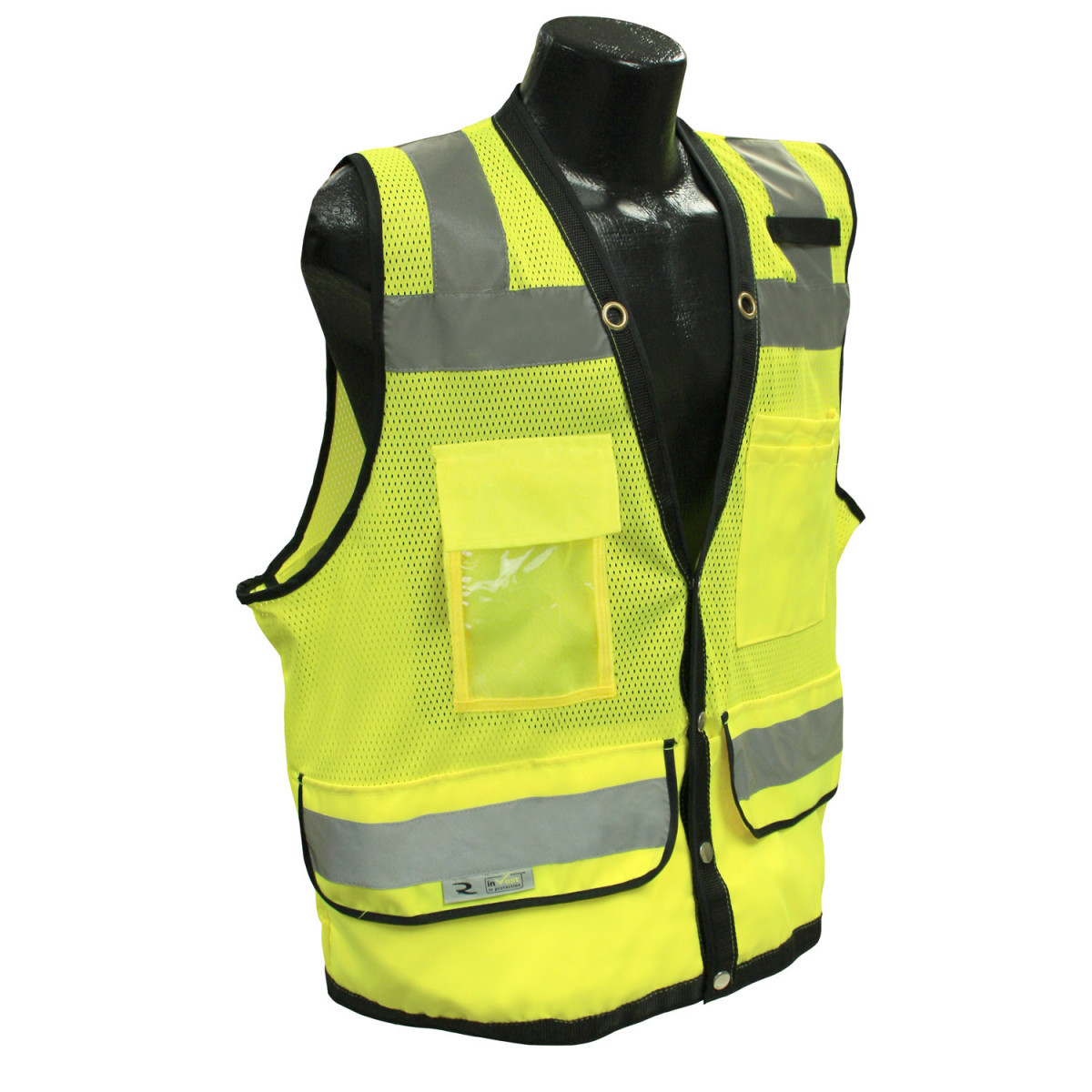 Radians, Inc. X-Large Hi-Viz Green RadWear™ 100% Polyester Mesh/Polyester Woven Twill Vest