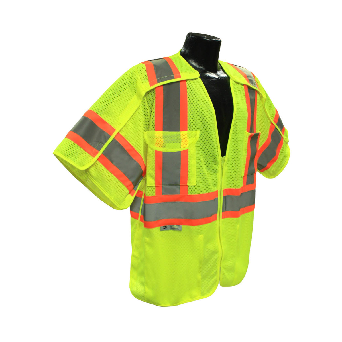 Radians, Inc. Medium - Large/Medium/Large Hi-Viz Green RadWear™ 1 Polyester Mesh Vest