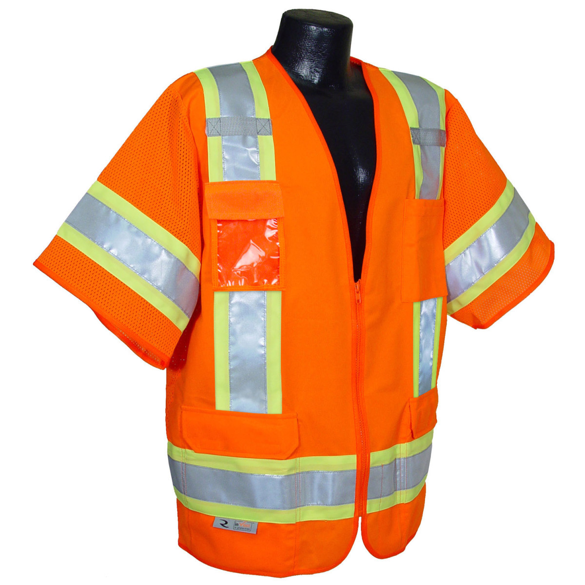 Radians, Inc. 2X Hi-Viz Orange RadWear™ Polyester Mesh/Polyester Tricot Vest