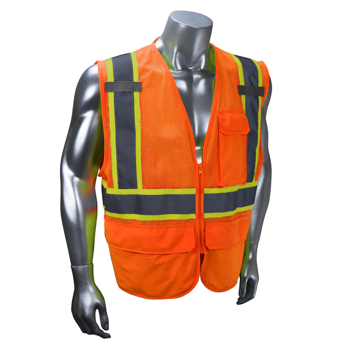 Radians, Inc. 5X Hi-Viz Orange RadWear™ Self Extinguishing Polyester Mesh Vest