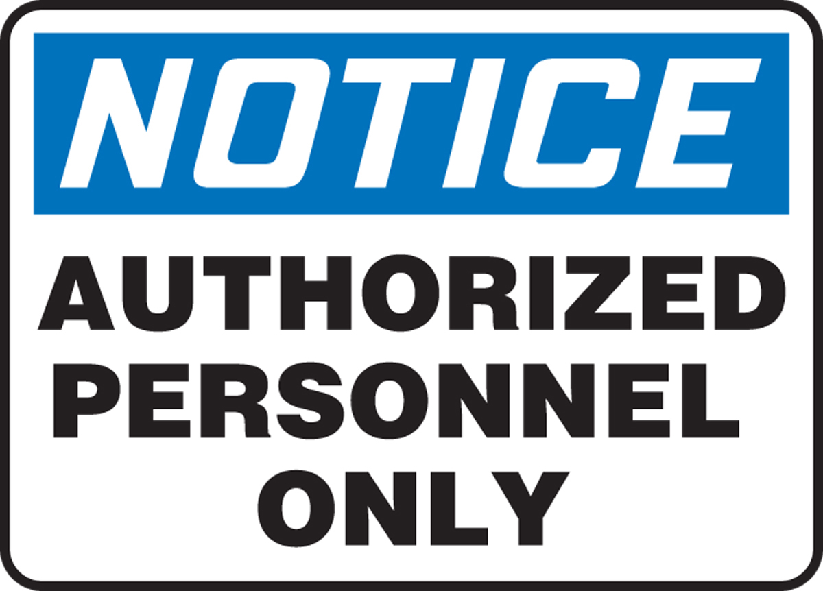 Accuform 7 X 10 Blue Black And White Plastic Safety S A81MADC800VP for sale online at autumn supply