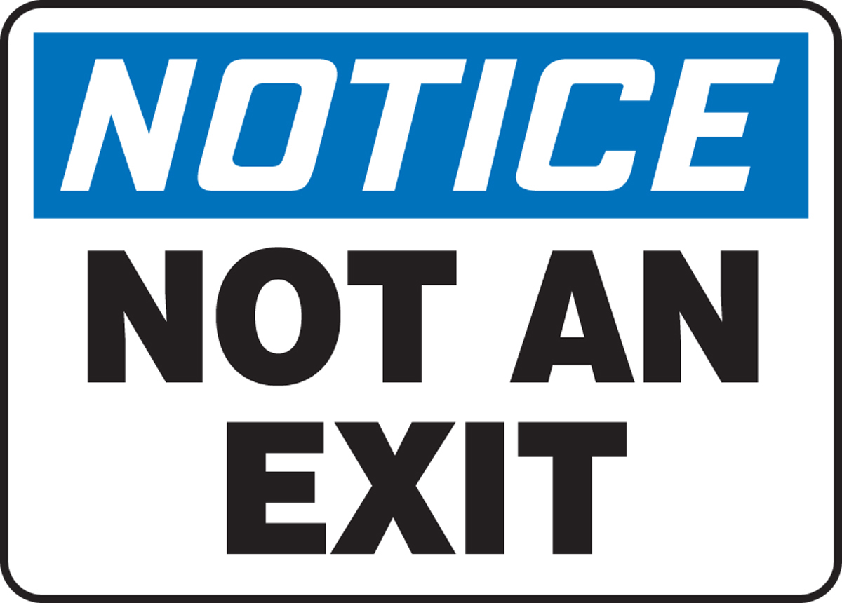 Accuform 7 X 10 Blue Black And White Plastic Safety S A81MADM401VP for sale online at autumn supply