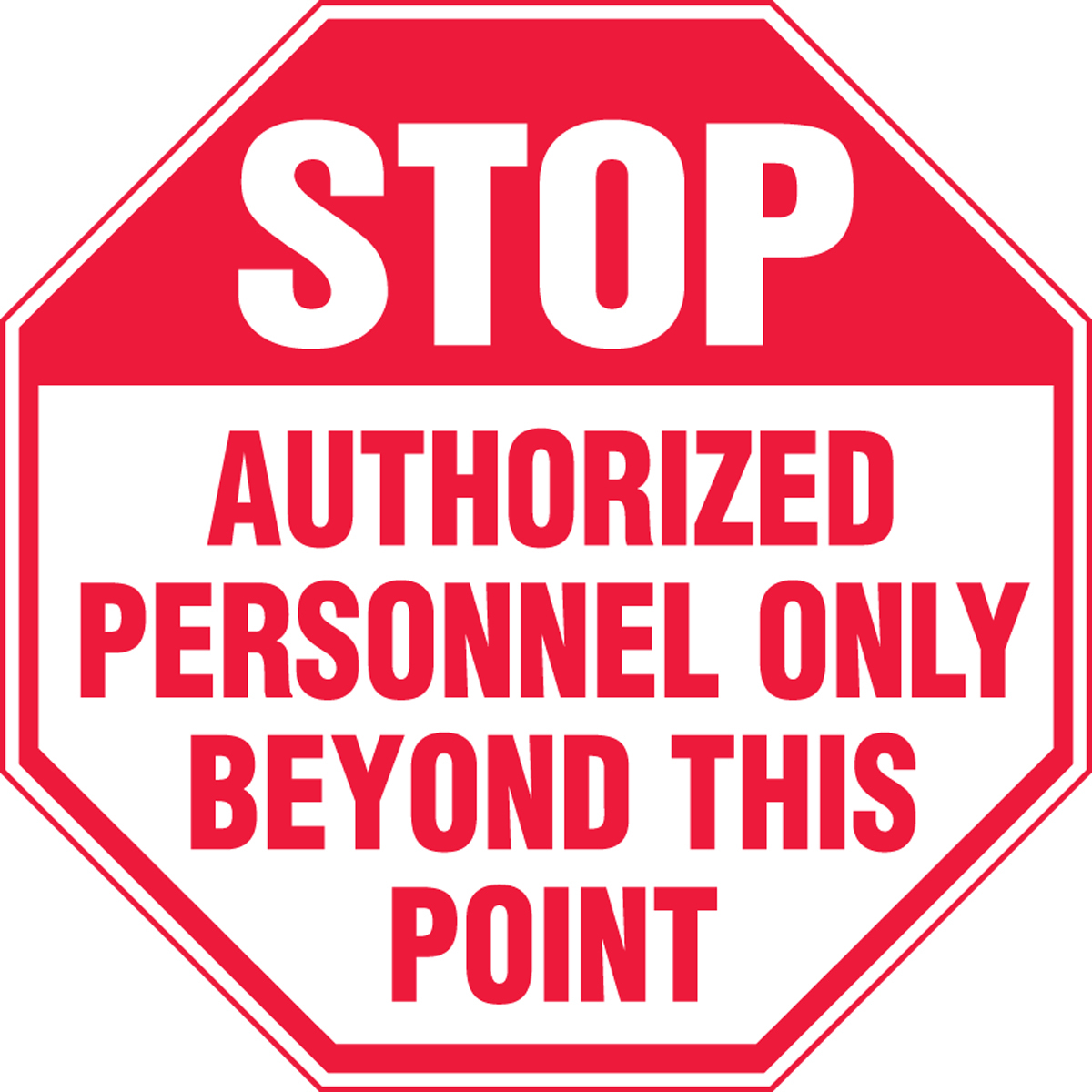 Accuform 12 X 12 Red And White Aluminum Safety Signs A81MAST202VA for sale online at autumn supply