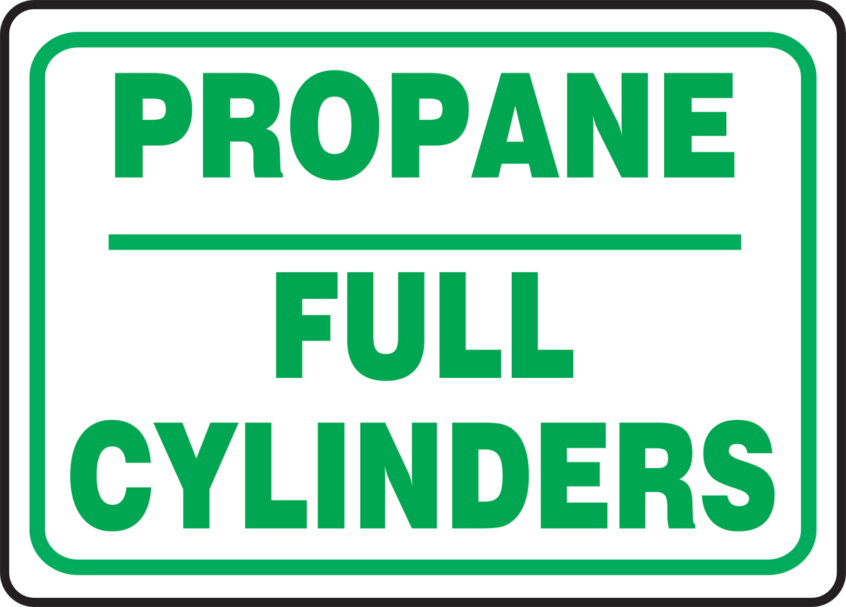 Accuform 10 X 14 Green And White Aluminum Safety Sign A81MCPG543VA for sale online at autumn supply