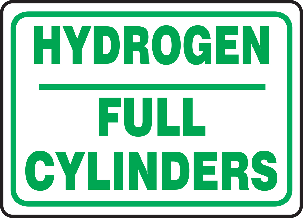 Accuform 10 X 14 Green And White Aluminum Safety Sign A81MCPG548VA for sale online at autumn supply