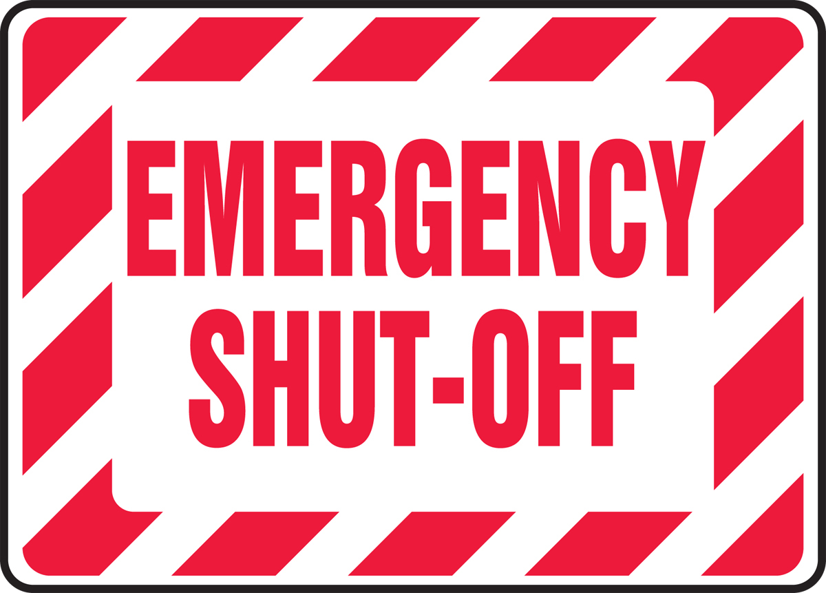 Accuform 10 X 14 White And Red Aluminum Safety Signs A81MELC518VA for sale online at autumn supply