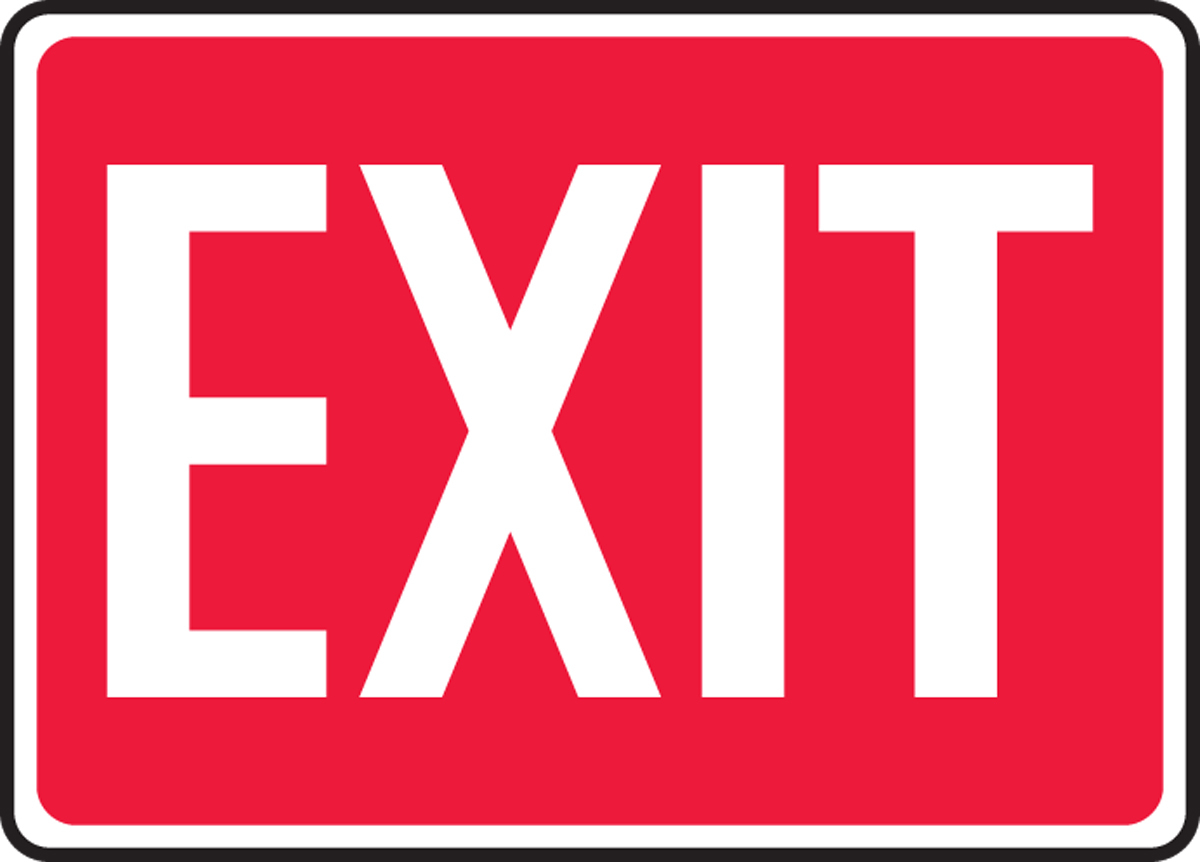 Accuform 10 X 14 White And Red Plastic Safety Signs E A81MEXT518VP for sale online at autumn supply