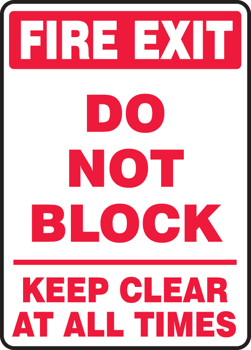 Accuform 14 X 10 Red And White Plastic Safety Signs F A81MEXT572VP for sale online at autumn supply
