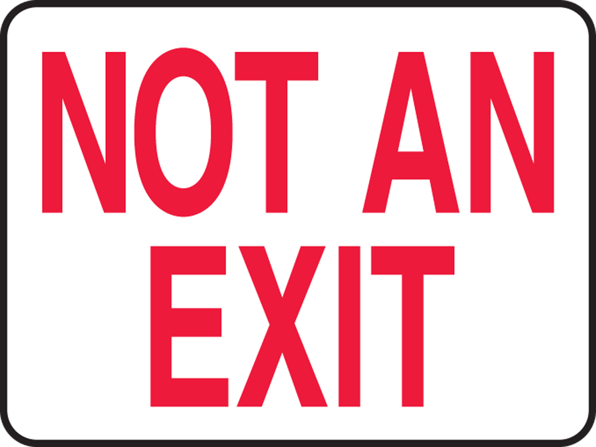 Accuform 7 X 10 Red And White Adhesive Vinyl Safety S A81MEXT910VS for sale online at autumn supply