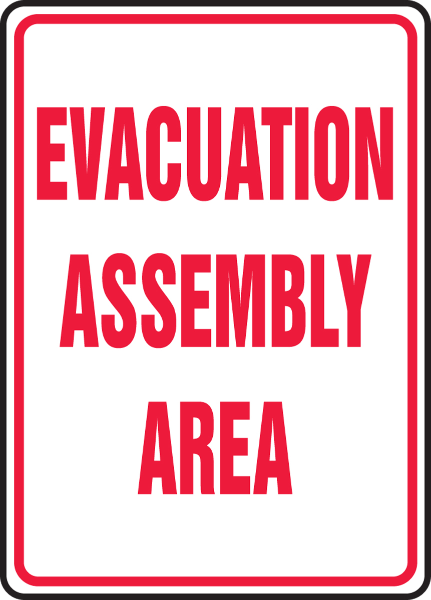 Accuform 24 X 18 Red And White Aluminum Safety Signs A81MFEX504VA for sale online at autumn supply