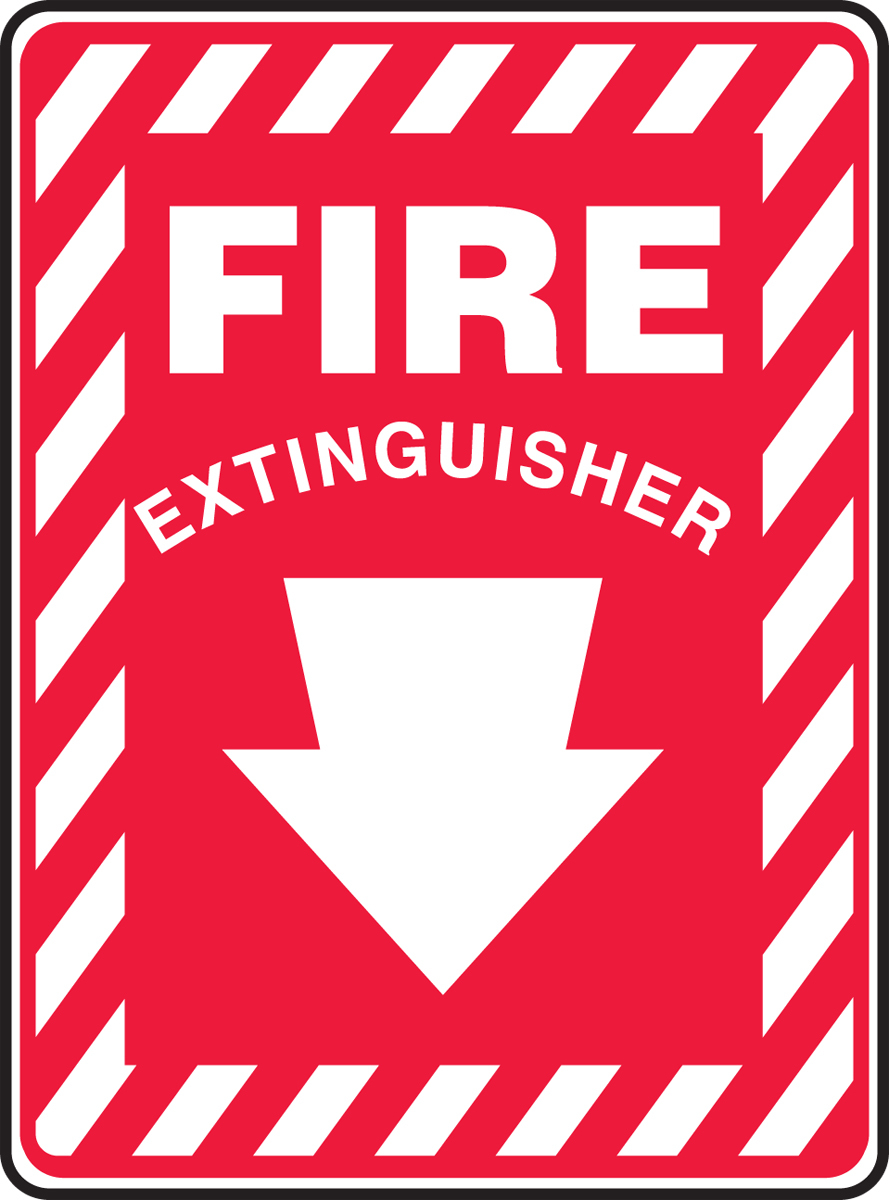 Accuform 10 X 7 White And Red Plastic Safety Signs FI A81MFXG417VP for sale online at autumn supply