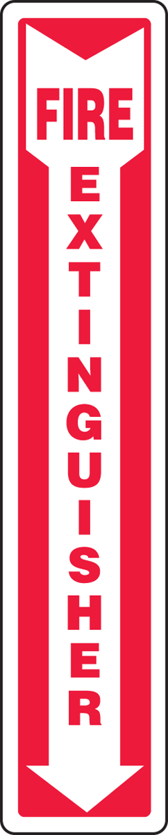 Accuform 18 X 4 White And Red Aluminum Safety Signs F A81MFXG545VA for sale online at autumn supply