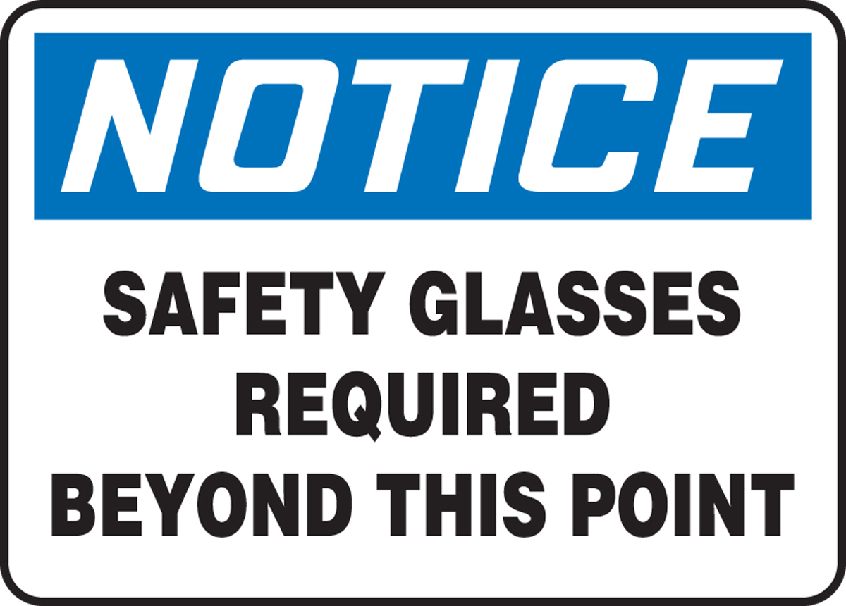 Accuform 10 X 14 Blue Black And White Plastic Safety A81MPPA818VP for sale online at autumn supply