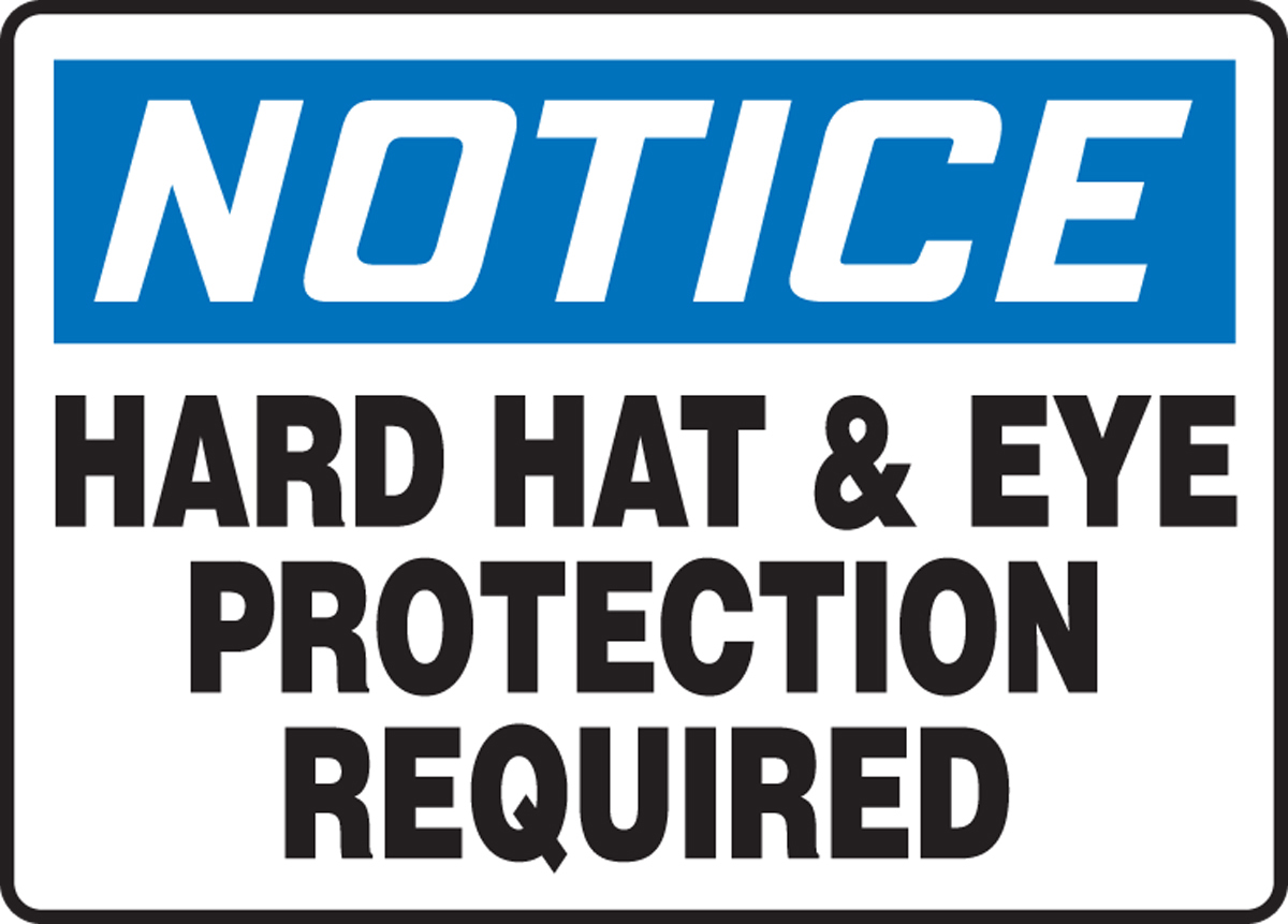 Accuform 10 X 14 Blue Black And White Plastic Safety A81MPPE833VP for sale online at autumn supply