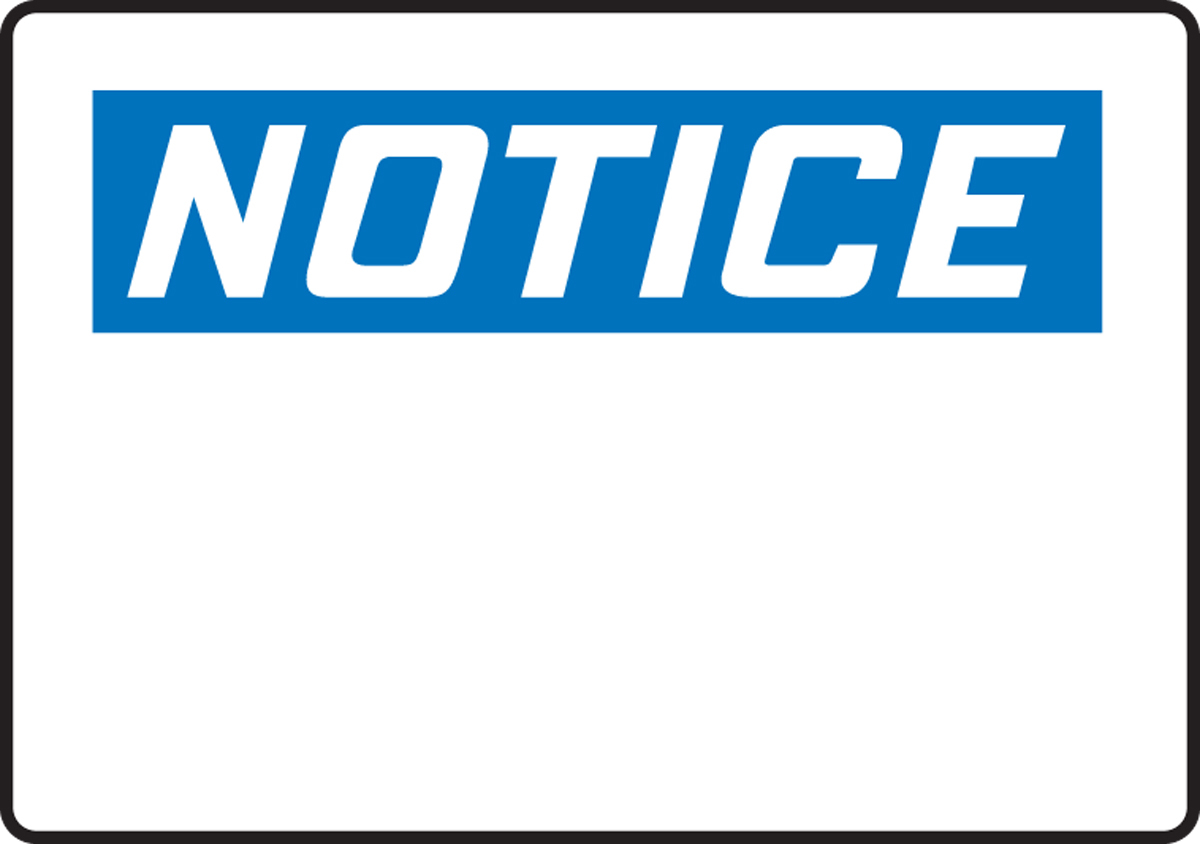 Accuform 10 X 14 Blue Black And White Plastic Safety A81MRBH838VP for sale online at autumn supply