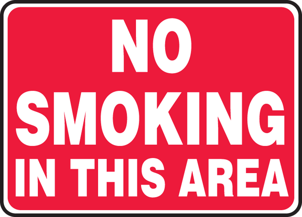 Accuform 7 X 10 White And Red Plastic Safety Signs NO A81MSMG501VP for sale online at autumn supply