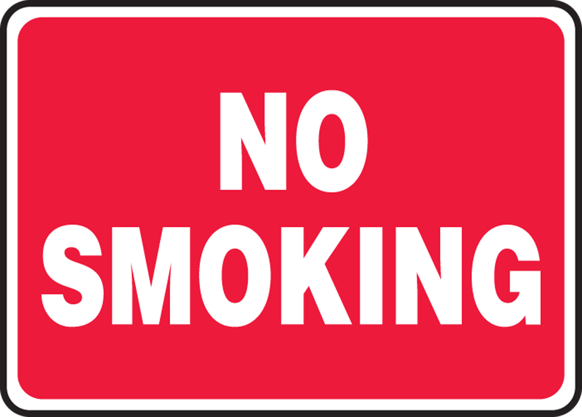 Accuform 7 X 10 White And Red Plastic Safety Signs NO A81MSMK423VP for sale online at autumn supply