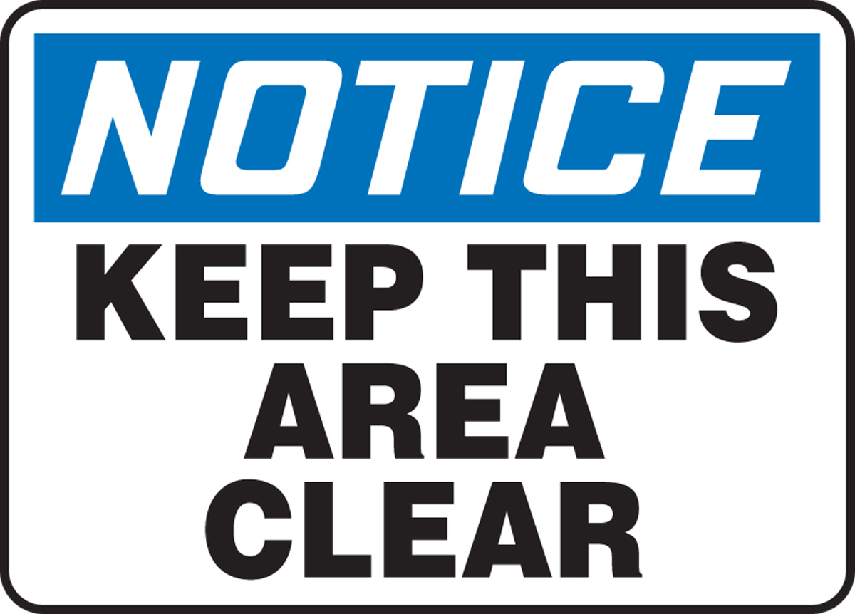 Accuform 7 X 10 Blue Black And White Plastic Safety S A81MVHR846VP for sale online at autumn supply