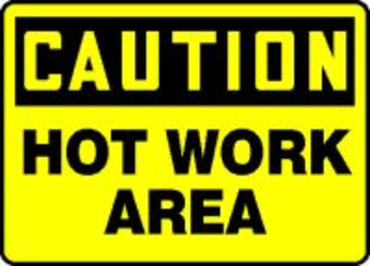 Accuform 10 X 14 Black And Yellow Plastic Safety Sign A81MWLD603VP for sale online at autumn supply