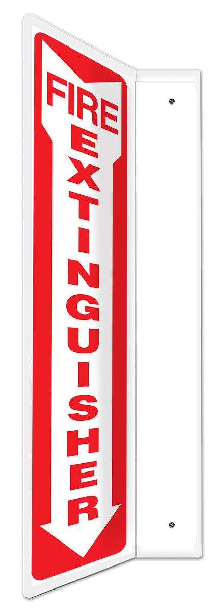 Accuform 18 X 4 White And Red Plastic PROJECTION Proj A81PSP426 for sale online at autumn supply