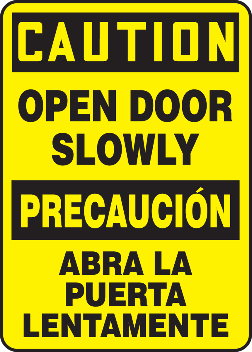 Accuform 14 X 10 Black And Yellow Plastic SpanishEngl A81SBMABR607VP for sale online at autumn supply