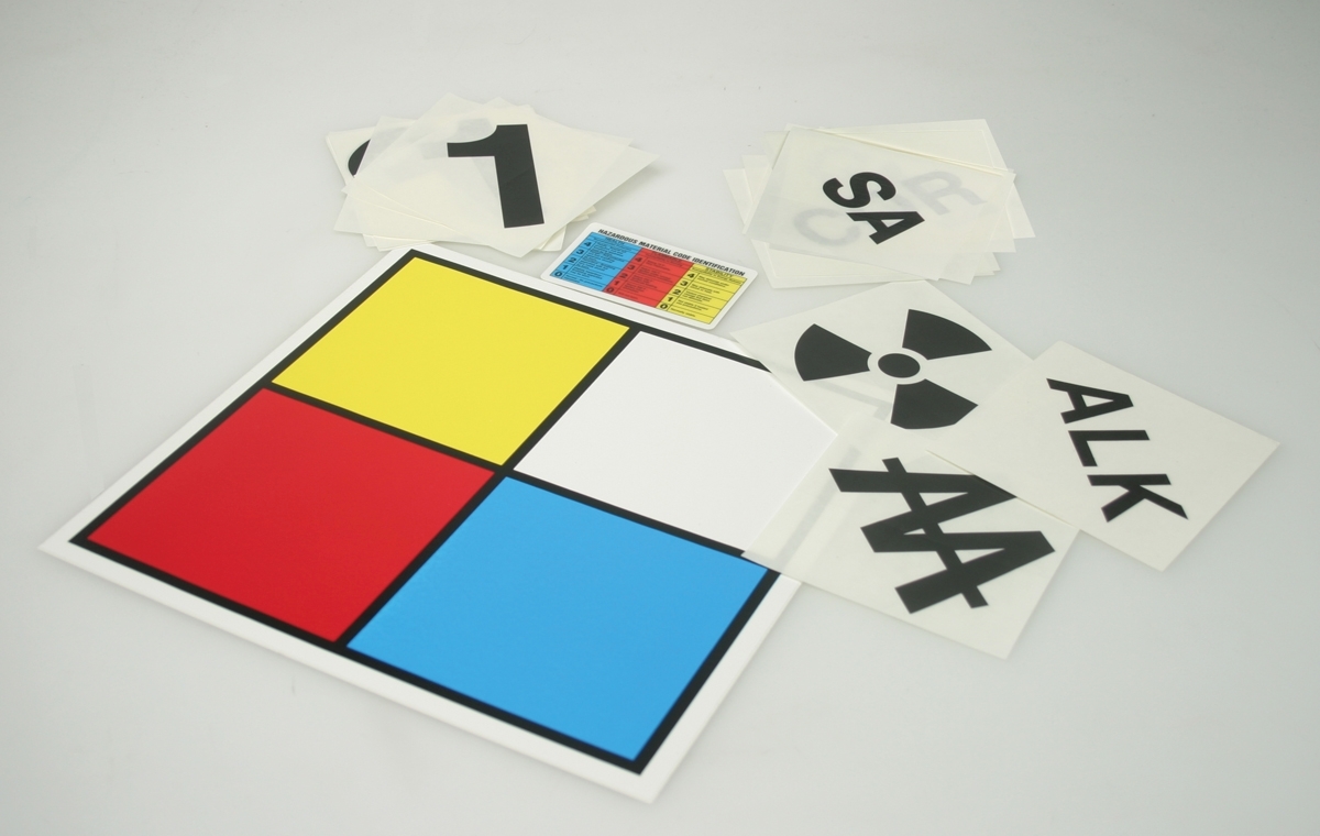 Accuform 24 X 24 Red Blue Yellow And White Dura Plast A81ZFD275XT for sale online at autumn supply