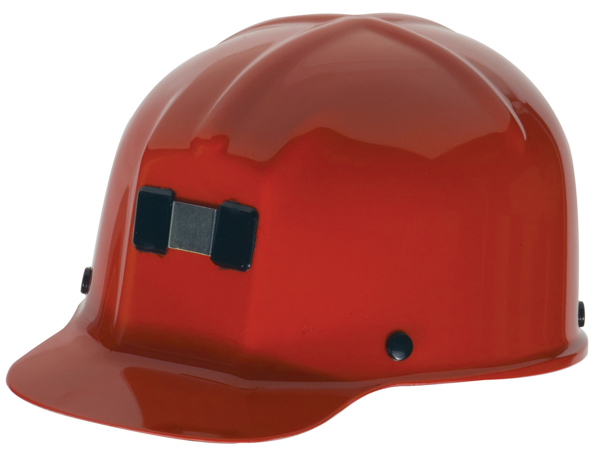 MSA Red Polycarbonate Cap Style Hard Hat With Pinlock MSA91590 for sale online at autumn supply