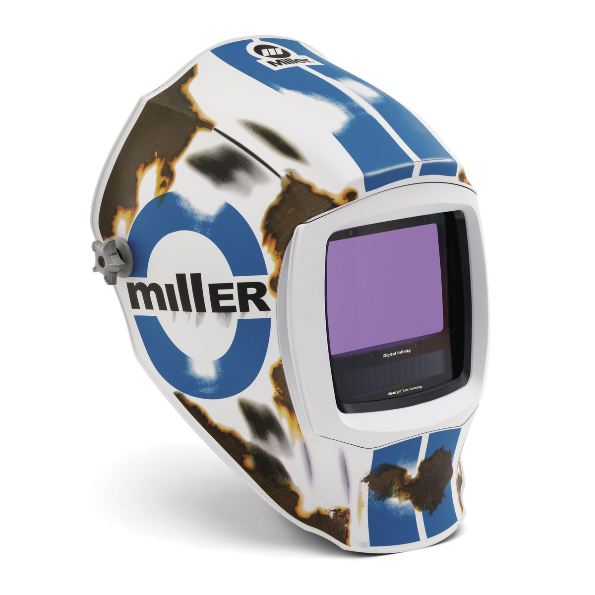 Miller® Digital Infinity™ Blue/Brown/White Welding Helmet Variable Shades 5 - 13 Auto Darkening Lens Miller® Digital Infinity™ Blue/Brown/White Welding Helmet Variable Shades 5 - 13 Auto Darkening Lens