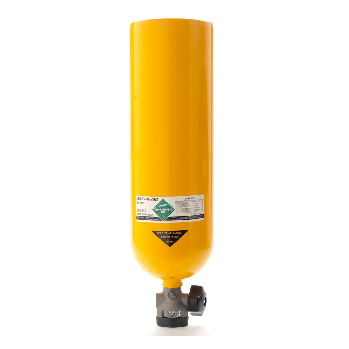 3M™ Scott™ 2216 psig Cylinder And Valve Assembly Used With ACSi 3M™ Scott™ 2216 psig Cylinder And Valve Assembly Used With ACSi