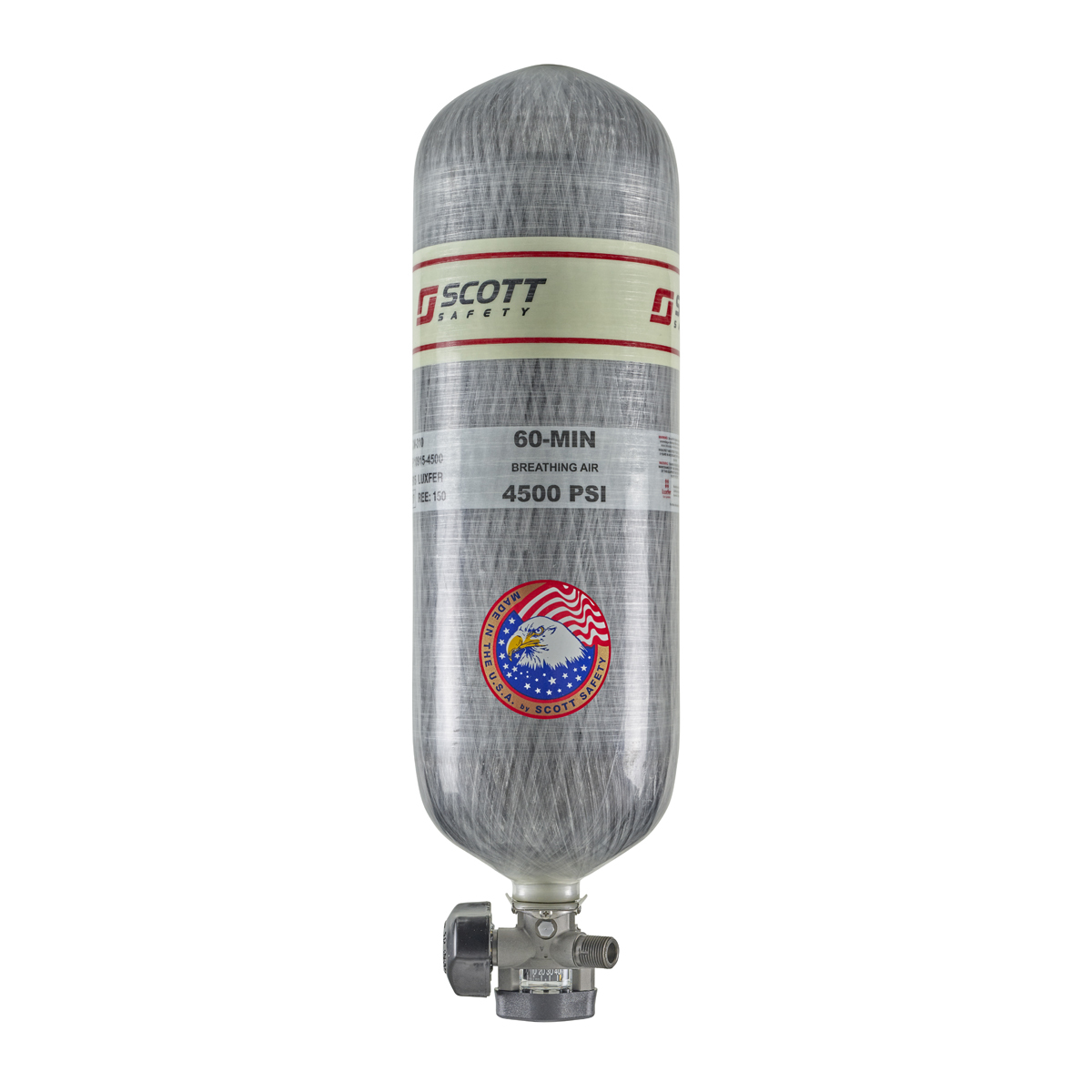 3M™ Scott™ 4500 psig Cylinder And Valve Assembly Used With Air-Pak 75i/ISCBA 3M™ Scott™ 4500 psig Cylinder And Valve Assembly Used With Air-Pak 75i/ISCBA