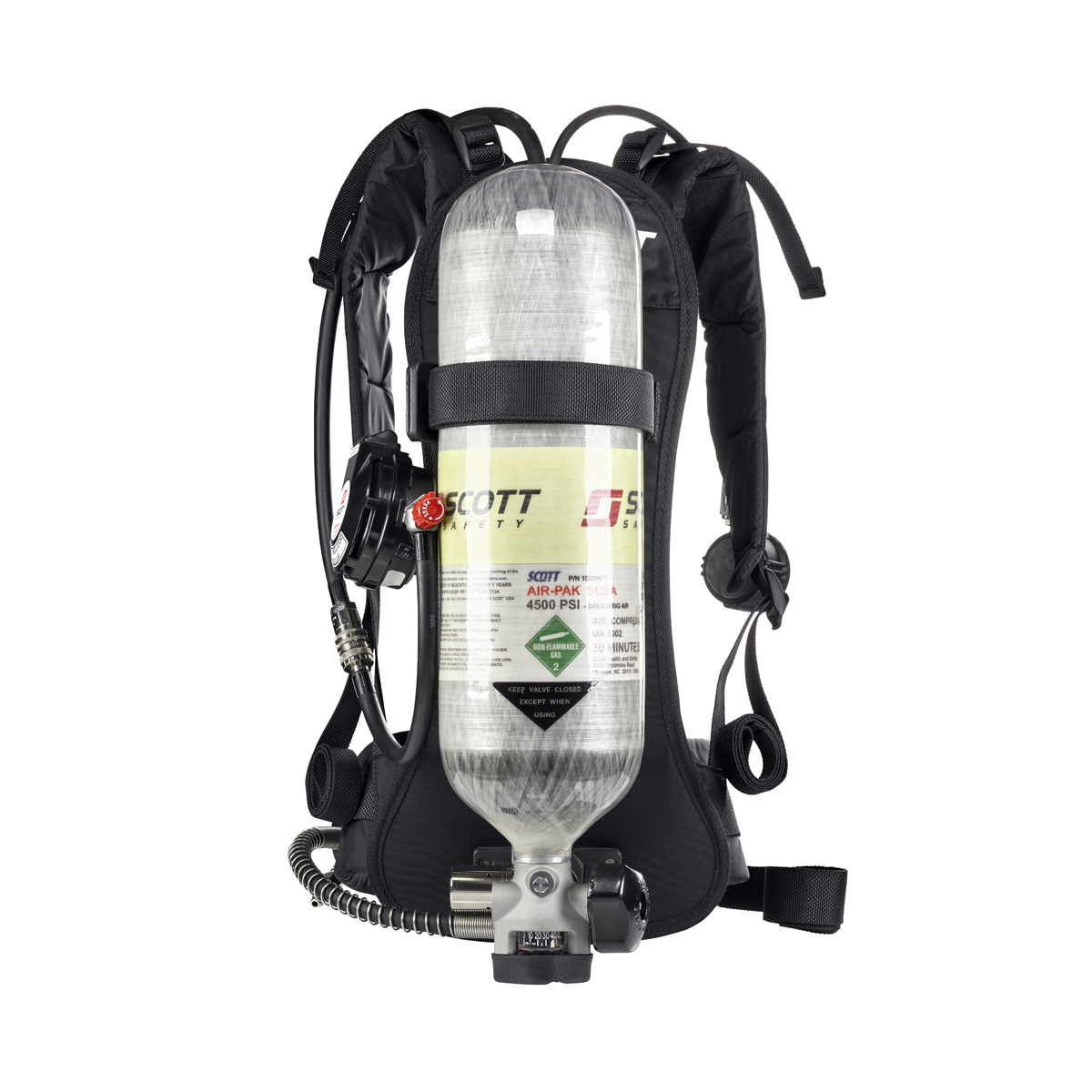 3M™ Scott™ 4500 psig ACSi SCBA Self-Contained Breathing Apparatus With Padded Backframe (Cylinder, Facepiece And Case Sold Separ 3M™ Scott™ 4500 psig ACSi SCBA Self-Contained Breathing Apparatus With Padded Backframe (Cylinder, Facepiece And Case Sold Separ