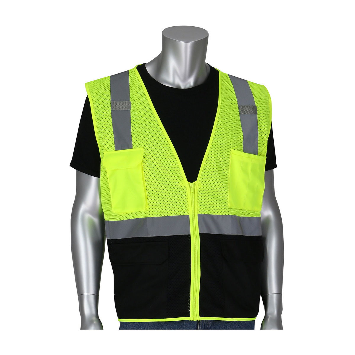 PIP XLarge HiViz YellowHiViz Orange Breathable Polyes PIP3020710BLYXL for sale online at autumn supply