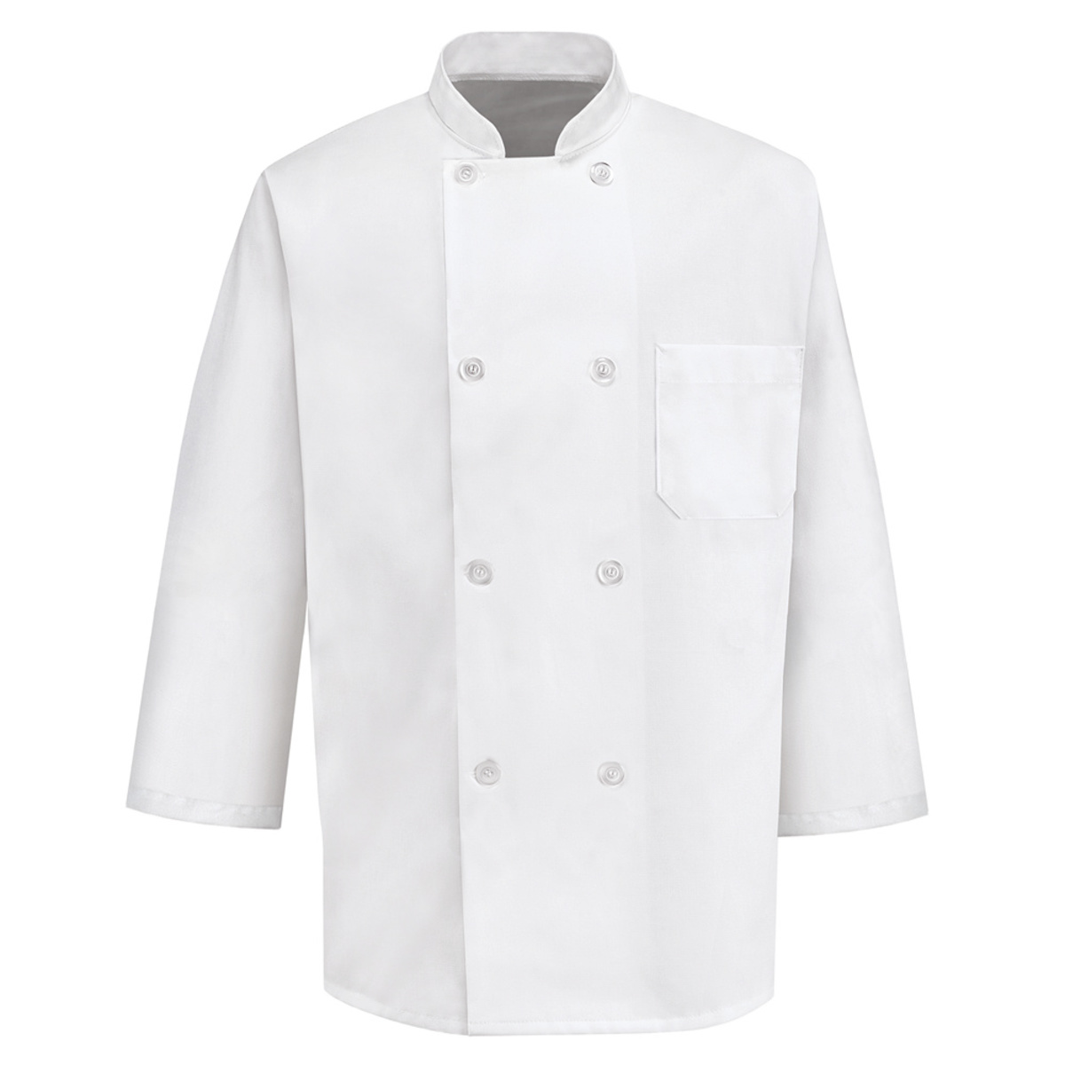 Red Kap® Medium/Regular White Chef Coat With Front Button Closure