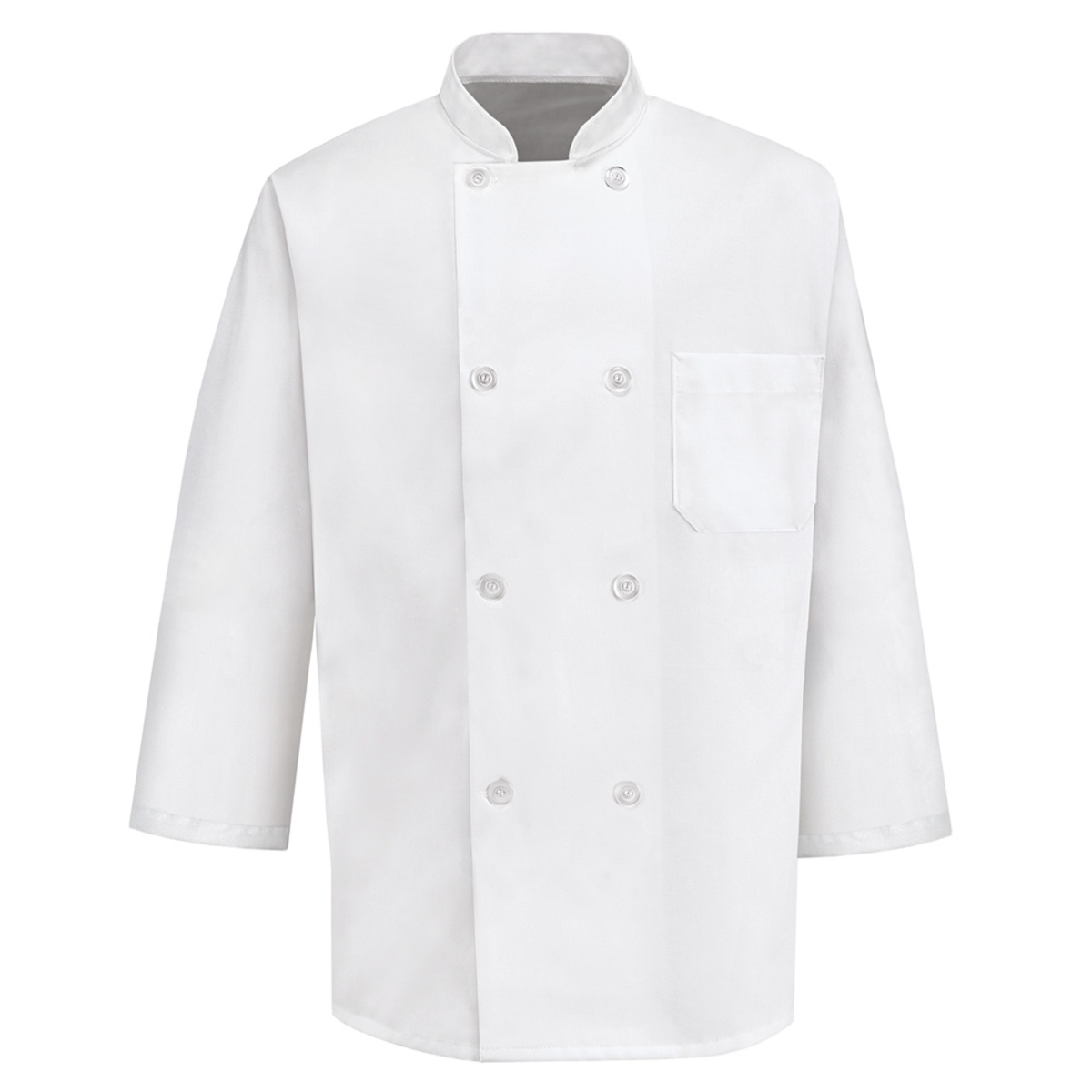 Red Kap MediumRegular White Chef Coat With Front Butt R300402WHRGM for sale online at autumn supply