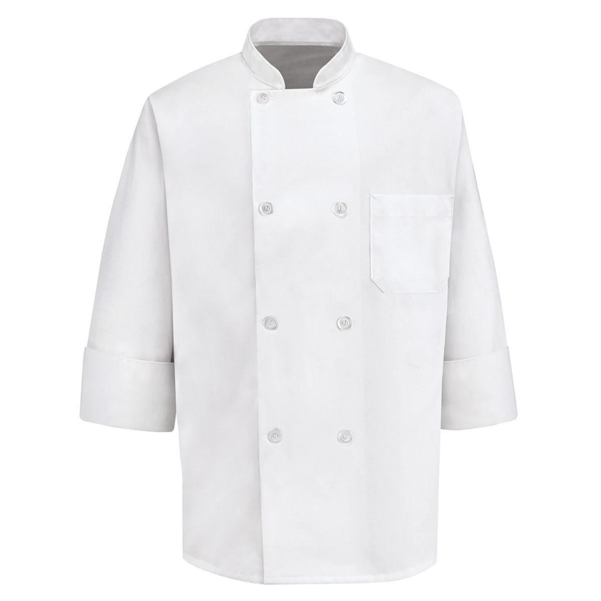 Red Kap® X-Large/Regular White Chef Coat With Front Button Closure