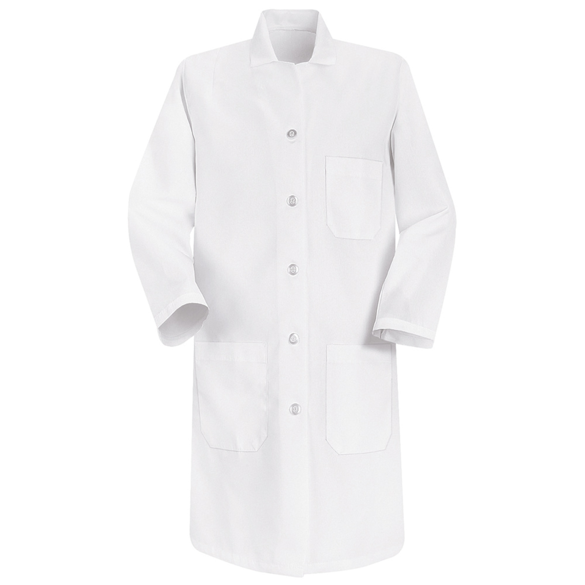 Red Kap® Small/Regular White 5 Ounce Lab Coat With Button Closure