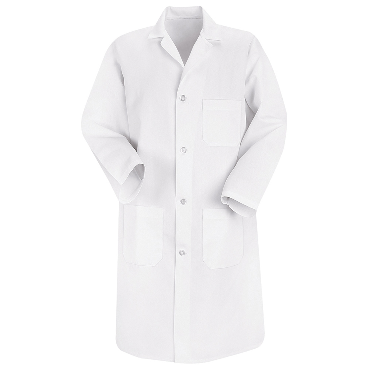 Red Kap® X-Large/Regular White Polyester/Cotton Jacket With Button Closure