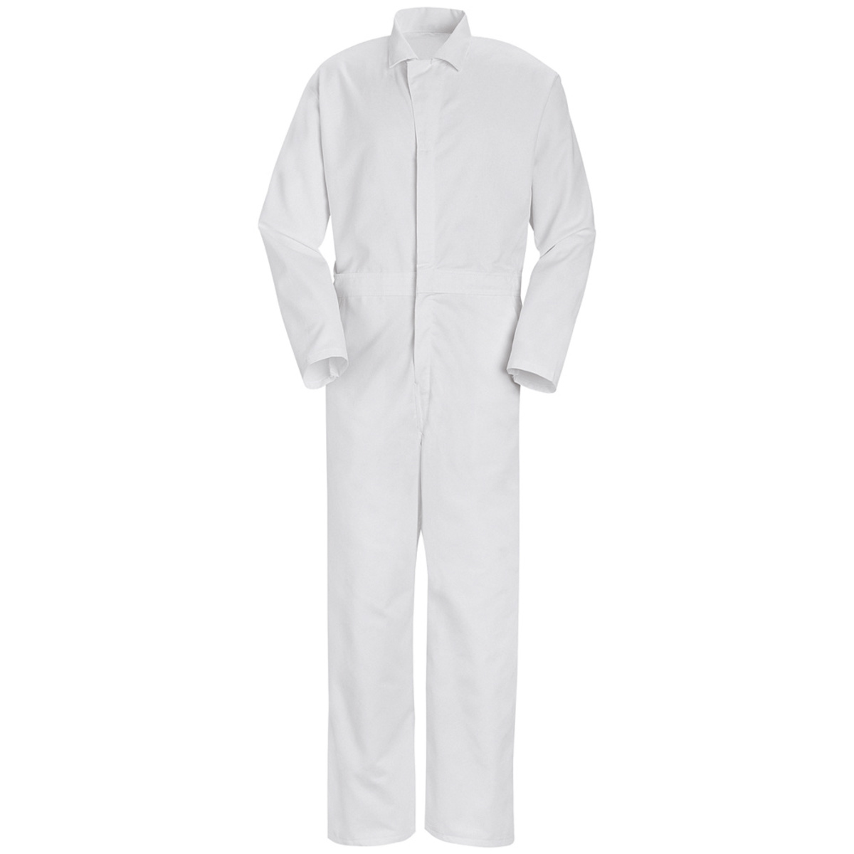 Red Kap® Medium/Regular White Coveralls With Zipper Closure