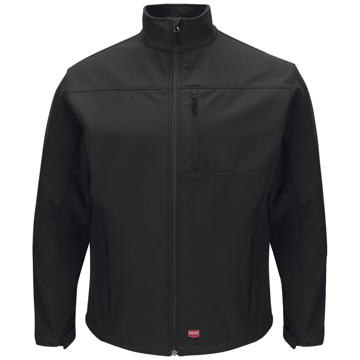 Red Kap® Medium/Regular Black Jacket With Front Zipper Closure
