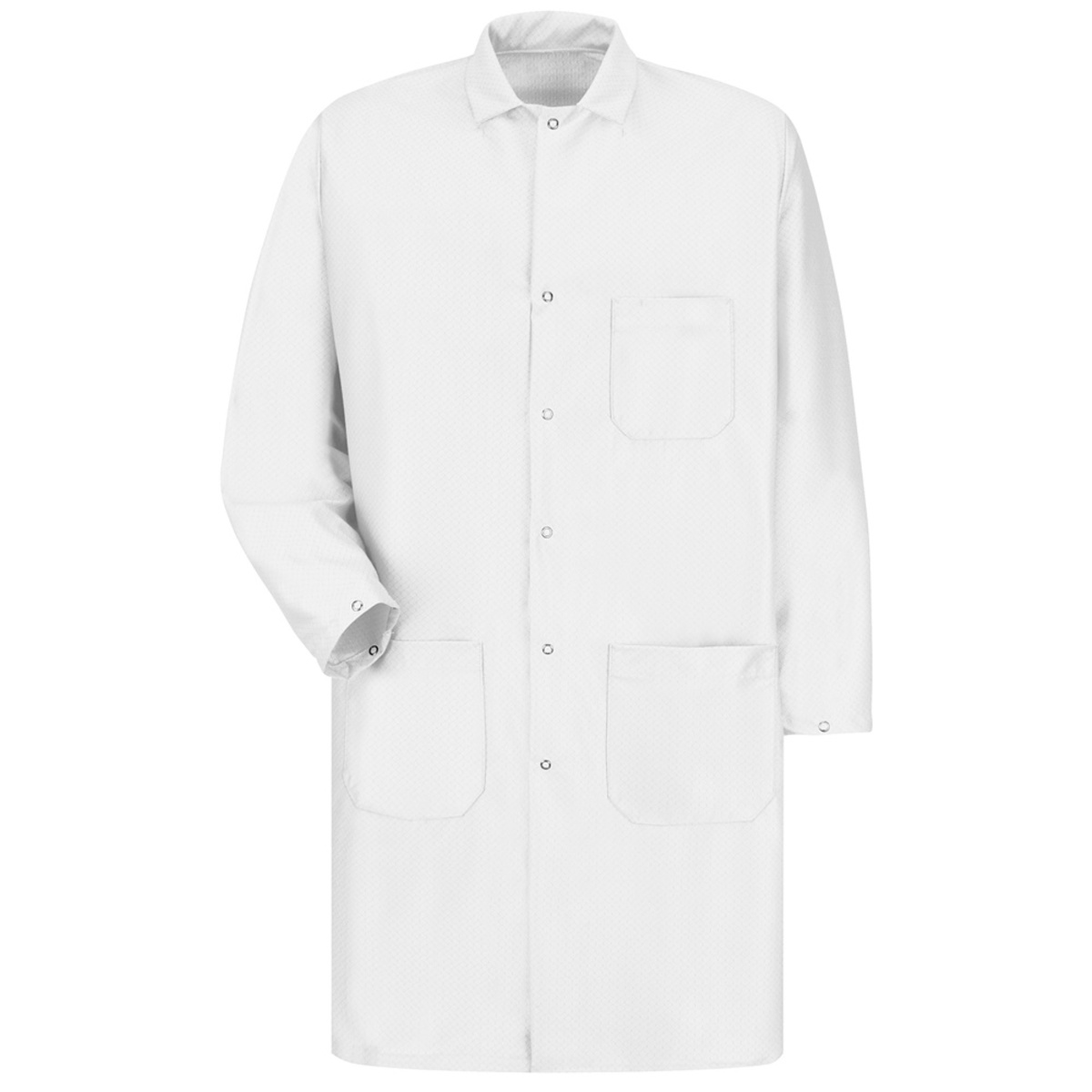 Red Kap® 3X/Regular White Jacket With Gripper Closure