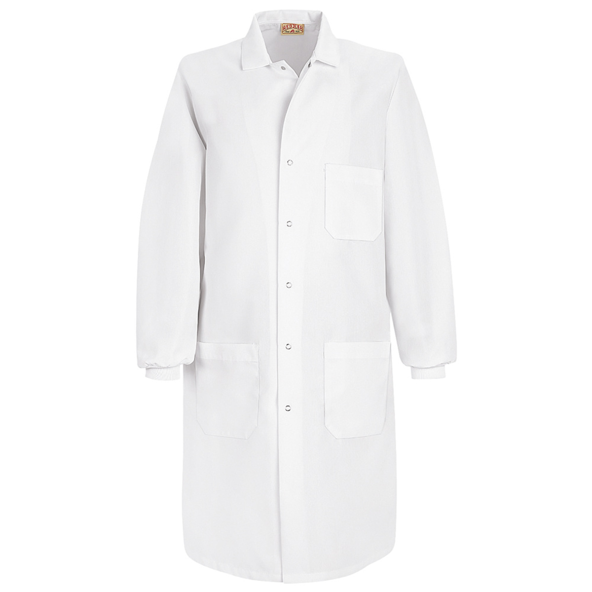 Red Kap® Small/Regular White Jacket With Gripper Closure