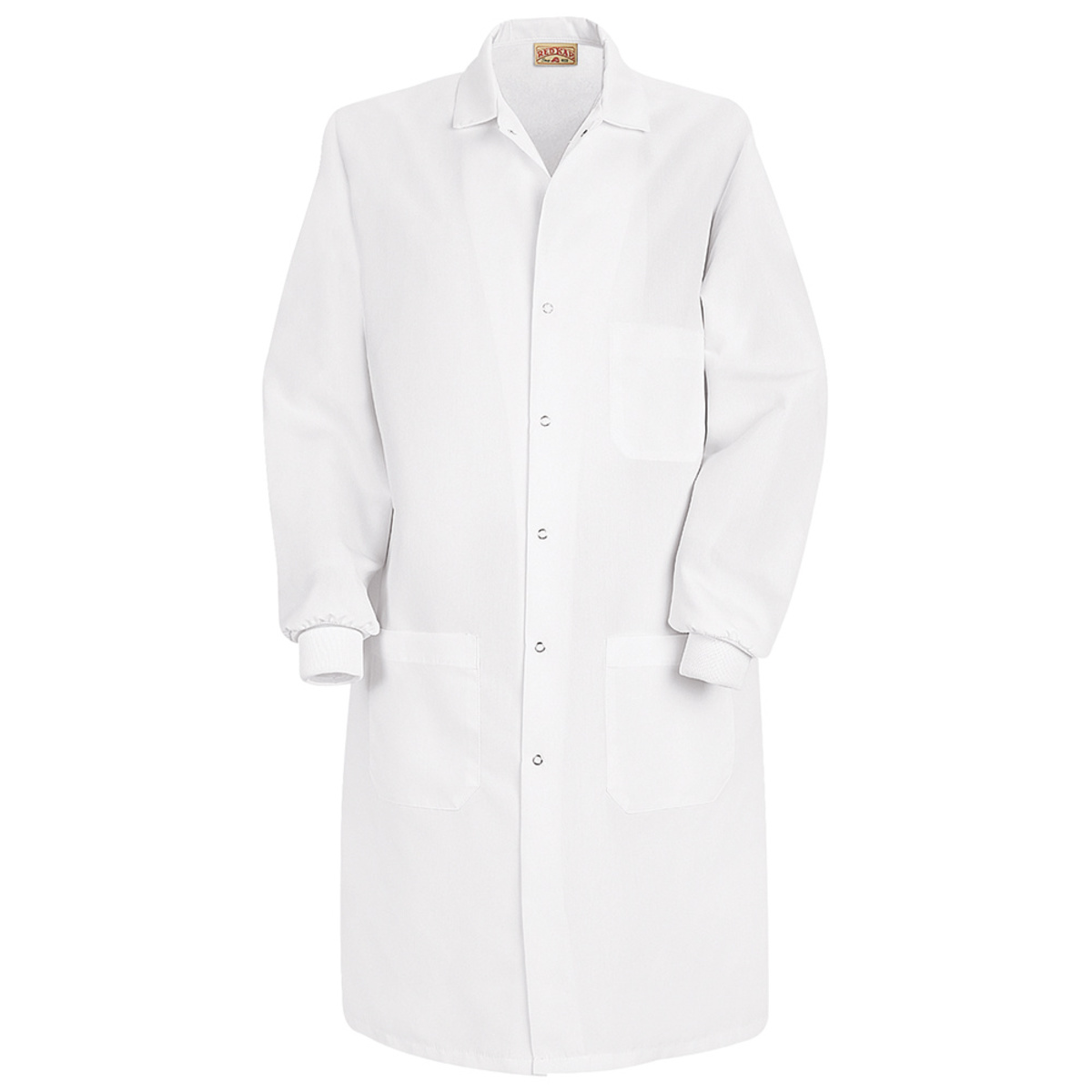 Red Kap® Large/Regular White Lab Coat With Gripper Closure